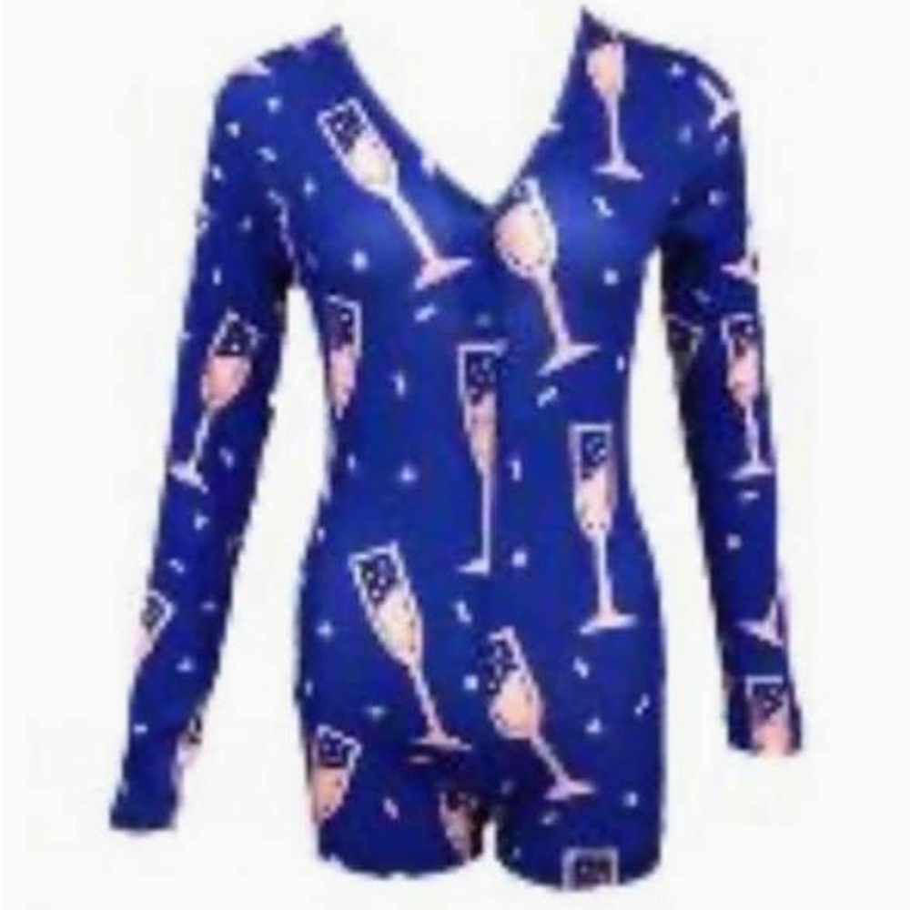 Wine PJ Romper Onesie